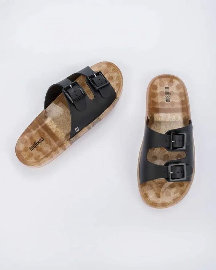 Sandals Women Melissa Wide Slide Black