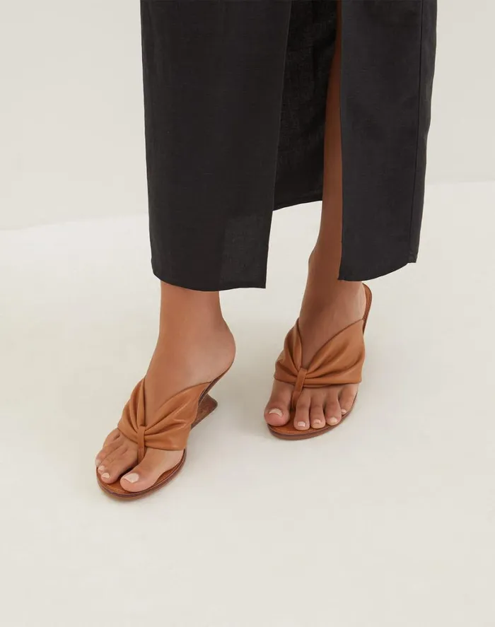 Sandals Women ViX Paula Hermanny Dahlia Mule 8211 Caramel