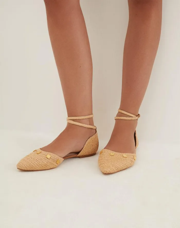 Sandals Women ViX Paula Hermanny Fiorela Flats 8211 Natural