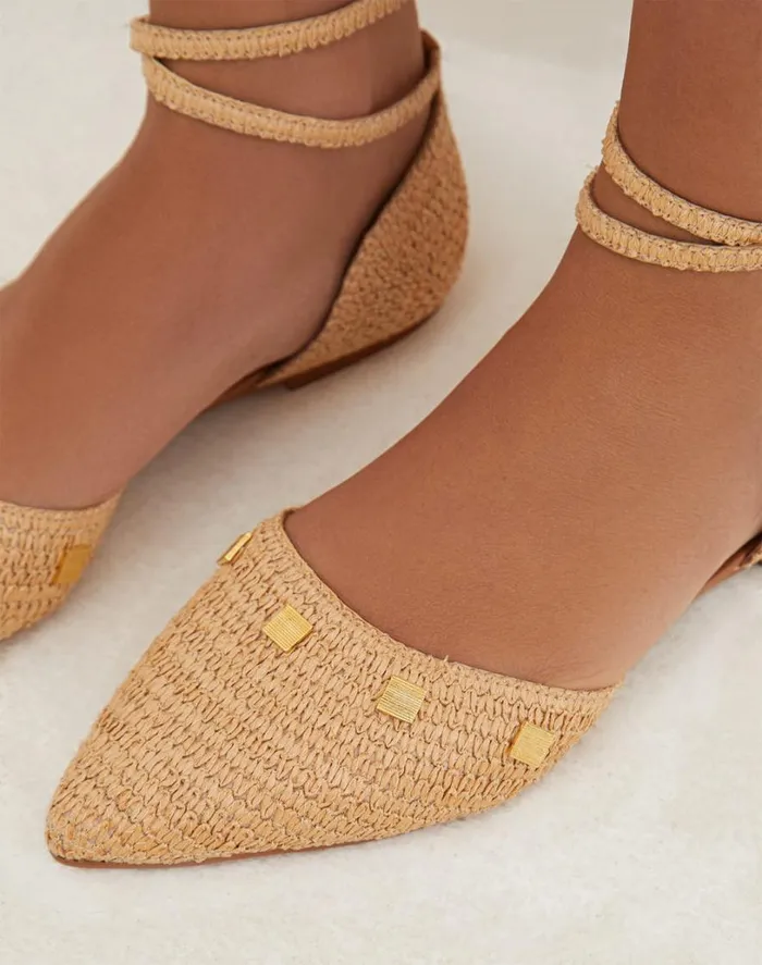 Sandals Women ViX Paula Hermanny Fiorela Flats 8211 Natural