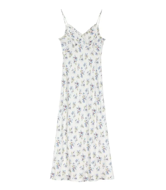SANDIA DRESS Bleu Frolicking Floral Shop DEN Dresses