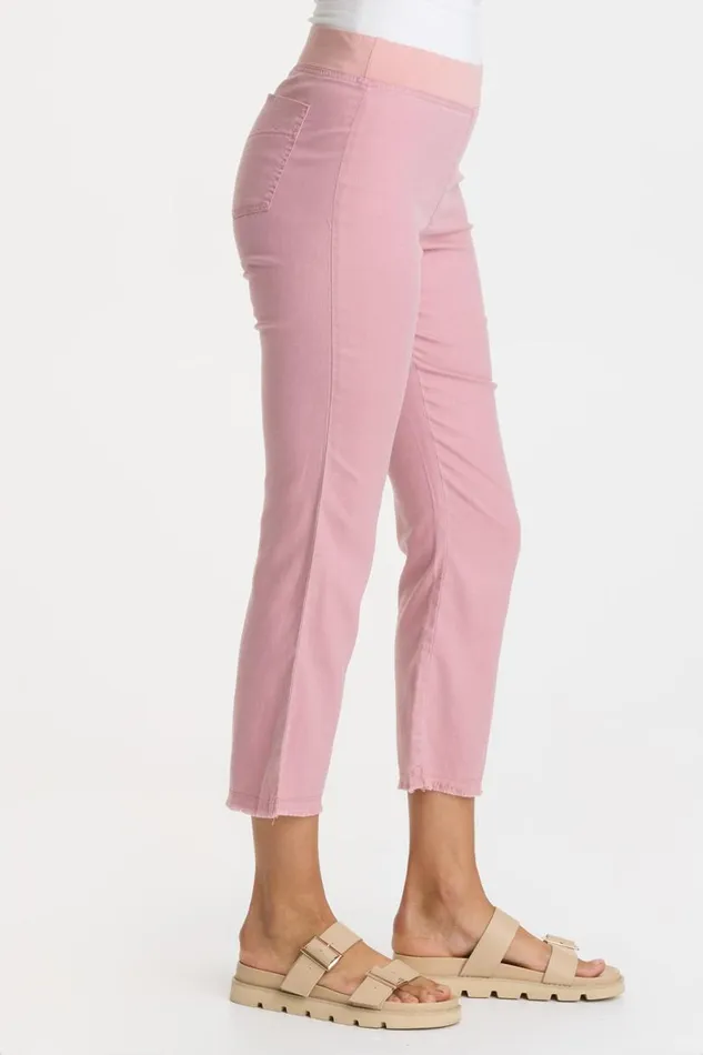 Sarla Ankle Pant Lavender Suede Clothing XCVI Crops