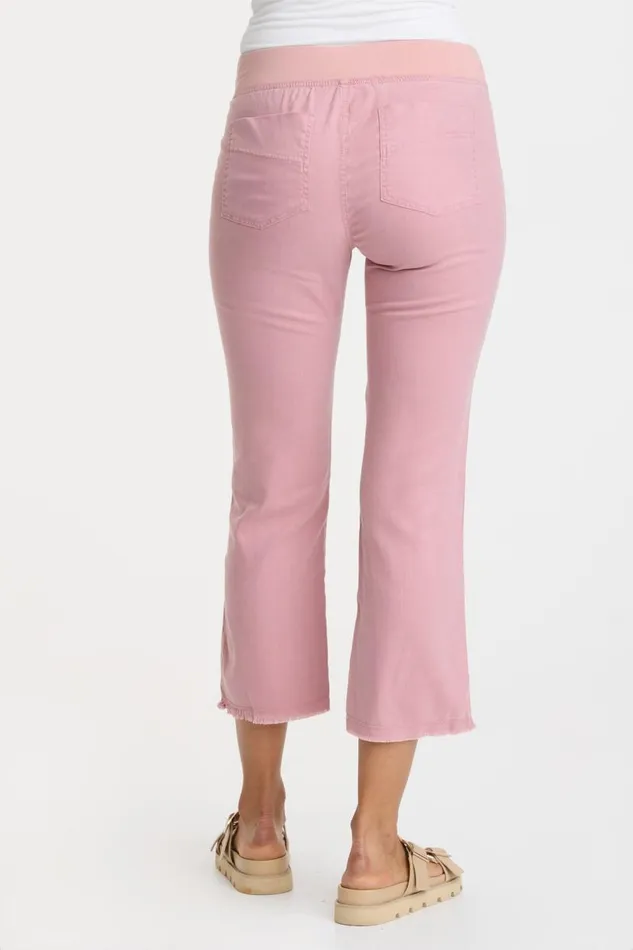 Sarla Ankle Pant Lavender Suede Clothing XCVI Crops