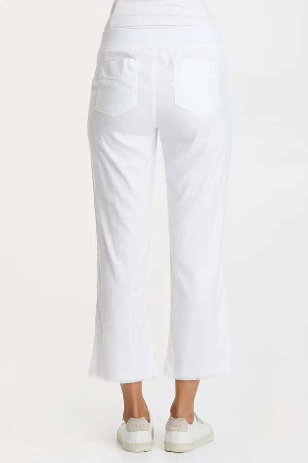Sarla Ankle Pant White Clothing XCVI Crops