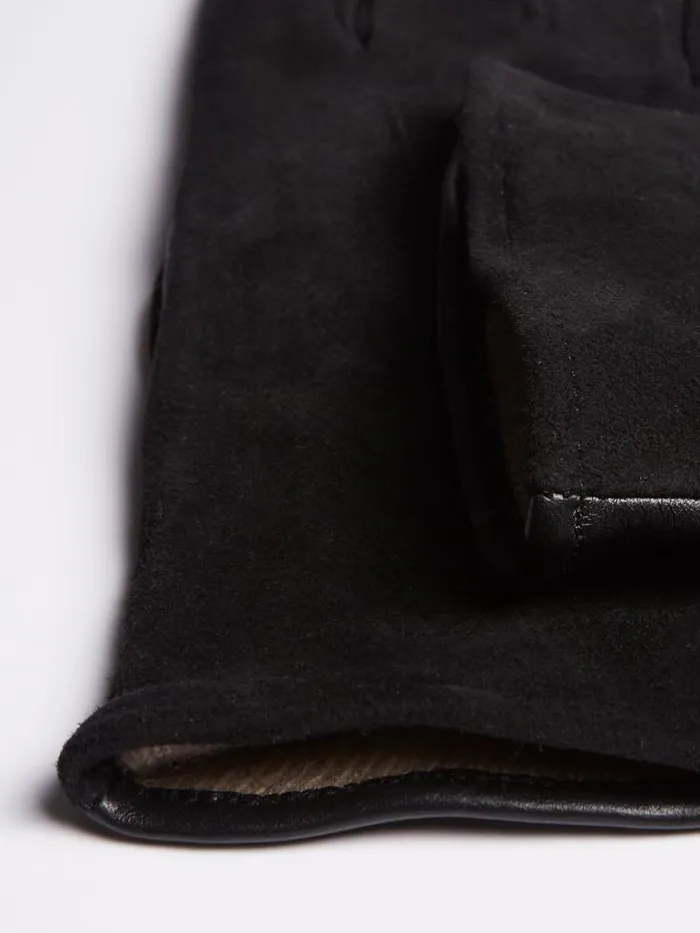 Scarves Hats Gloves Mens Paul Stuart Capeskin And Suede Touch Screen Glove Black Scarves Hats Gloves Mens Paul Stuart Capeskin And Suede Touch Screen Glove Black