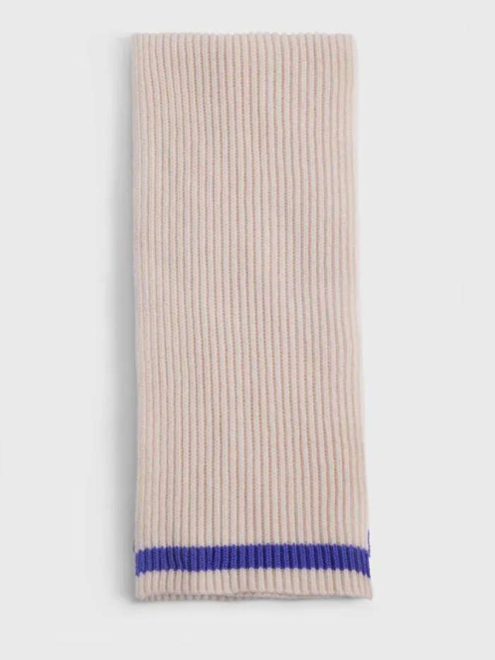 Scarves Hats Gloves Mens Paul Stuart Cashmere Stripe Scarf Blue