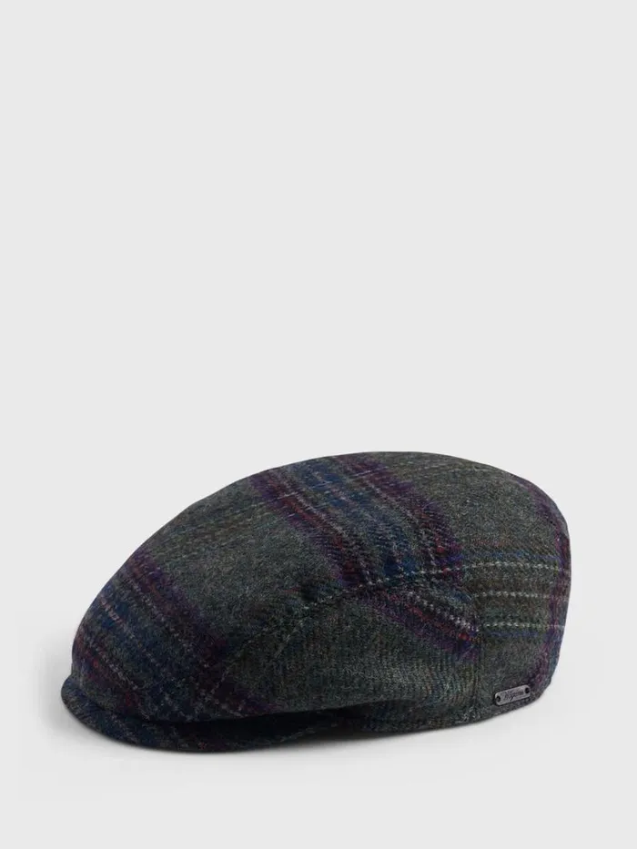 Scarves Hats Gloves Mens Paul Stuart Glen Plaid Ivy Cap Dark Blue