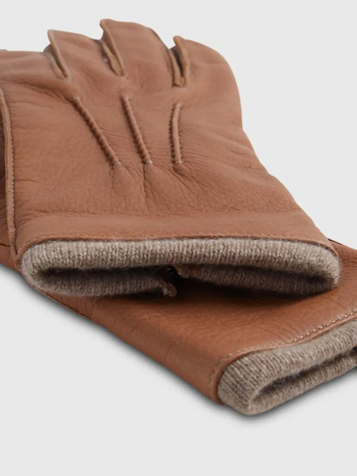 Scarves Hats Gloves Mens Paul Stuart Leather Glove With Contrast Cashmere Inset Black Scarves Hats Gloves Mens Paul Stuart Leather Glove With Contrast Cashmere Inset Black