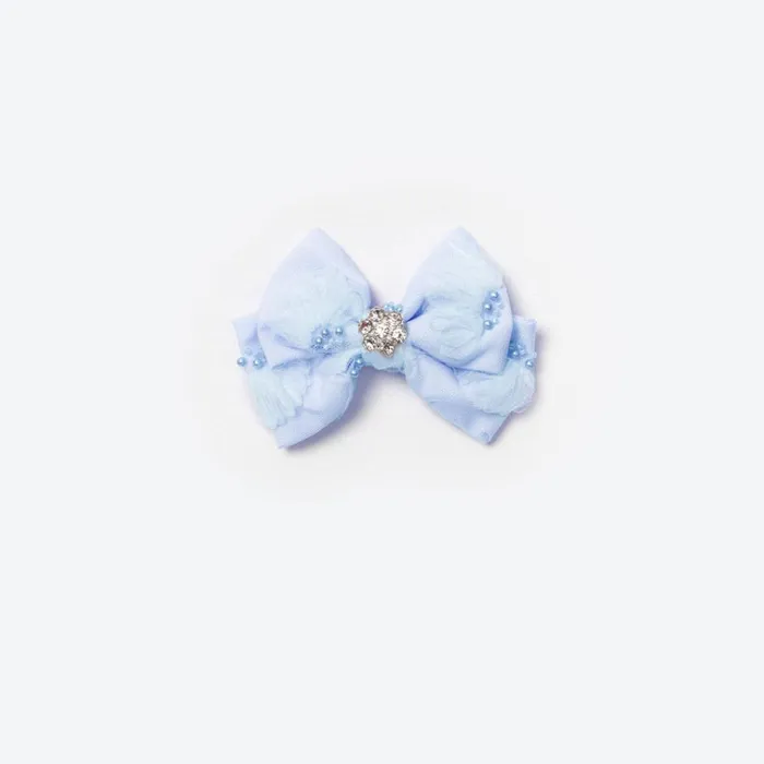 Self Portrait Accessories Blue Tulle Bow Hairclip 8211 Kids
