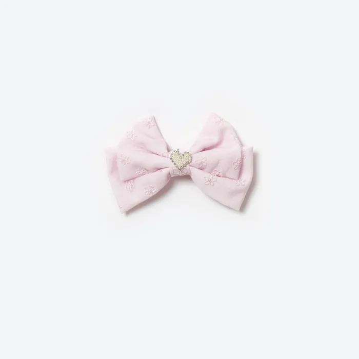 Self Portrait Accessories Lilac Tulle Bow Hairclip 8211 Kids