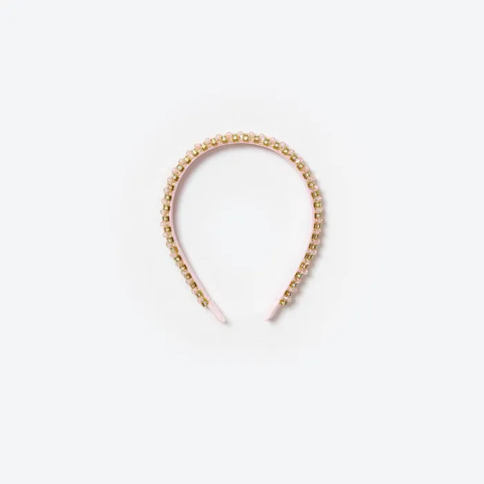Self Portrait Accessories Pink Beaded Headband 8211 Kids