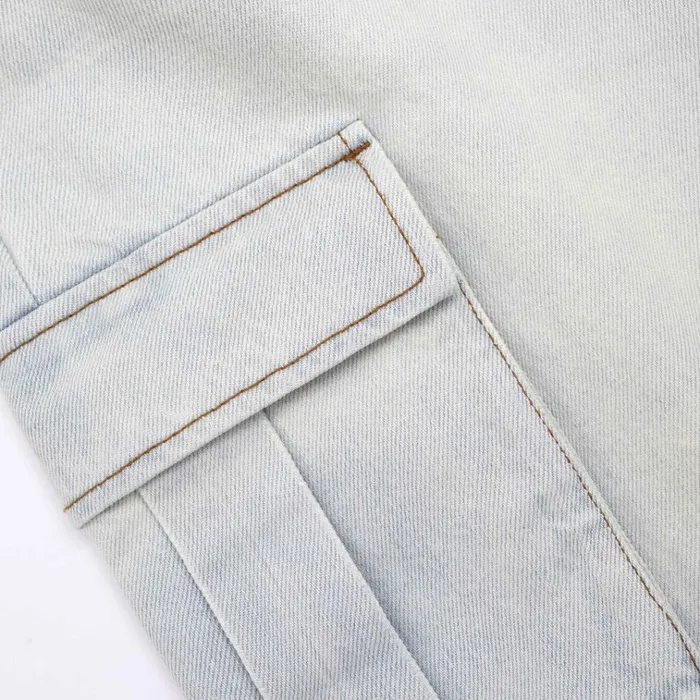 Self Portrait Bottoms Bleach Wash Denim Cargo Jeans 8211 Women Self Portrait Bottoms Bleach Wash Denim Cargo Jeans 8211 Women