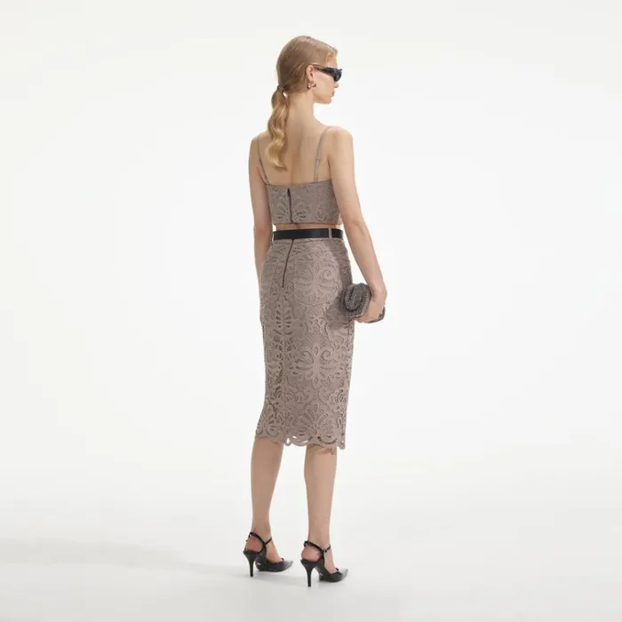 Self Portrait Bottoms Guipure Lace Midi Skirt 8211 Women Self Portrait Bottoms Guipure Lace Midi Skirt 8211 Women