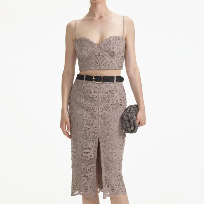 Self Portrait Bottoms Guipure Lace Midi Skirt 8211 Women Self Portrait Bottoms Guipure Lace Midi Skirt 8211 Women