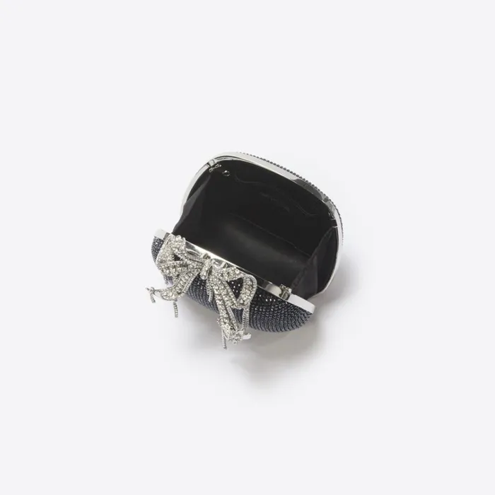 Self Portrait Clutch Bags Black Satin Rhinestone Clutch Bag 8211 Women Self Portrait Clutch Bags Black Satin Rhinestone Clutch Bag 8211 Women