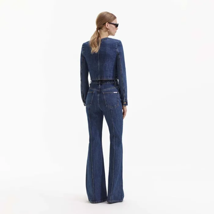 Self Portrait Denim Blue Bootcut Denim Jeans 8211 Women Self Portrait Denim Blue Bootcut Denim Jeans 8211 Women