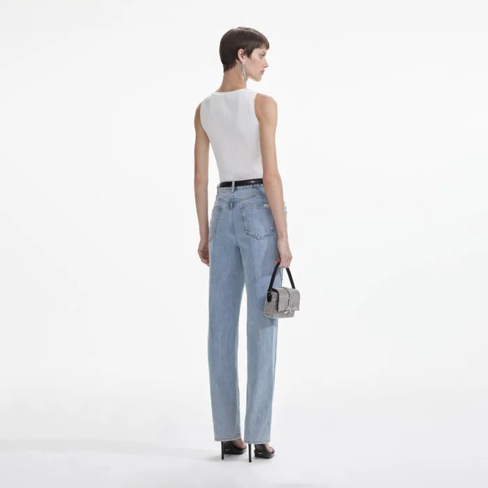 Self Portrait Denim Crystal Embellished Denim Jeans 8211 Women Self Portrait Denim Crystal Embellished Denim Jeans 8211 Women