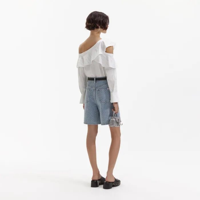 Self Portrait Denim Rhinestone Denim Shorts 8211 Women Self Portrait Denim Rhinestone Denim Shorts 8211 Women
