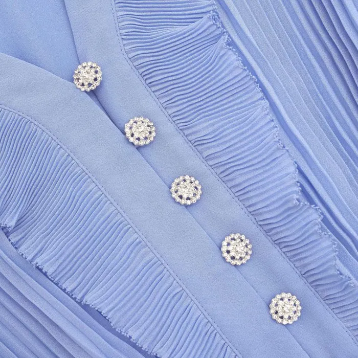 Self Portrait Dresses Blue Chiffon Maxi Dress 8211 Women Self Portrait Dresses Blue Chiffon Maxi Dress 8211 Women