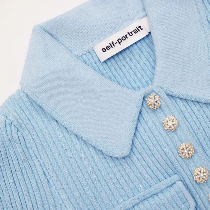 Self Portrait Dresses Blue Sequin Knit Mini Dress 8211 Women Self Portrait Dresses Blue Sequin Knit Mini Dress 8211 Women