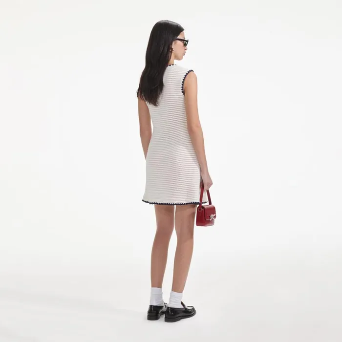 Self Portrait Dresses Cream Crochet Contrast Trim Mini Dress 8211 Women Self Portrait Dresses Cream Crochet Contrast Trim Mini Dress 8211 Women