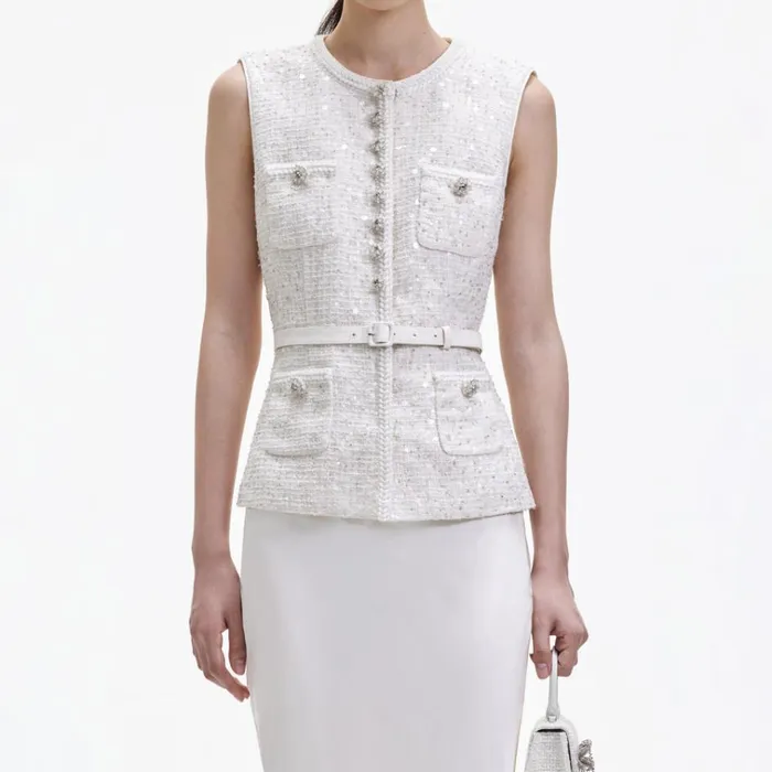 Self Portrait Dresses Cream Sequin Boucle Maxi Dress 8211 Women Self Portrait Dresses Cream Sequin Boucle Maxi Dress 8211 Women