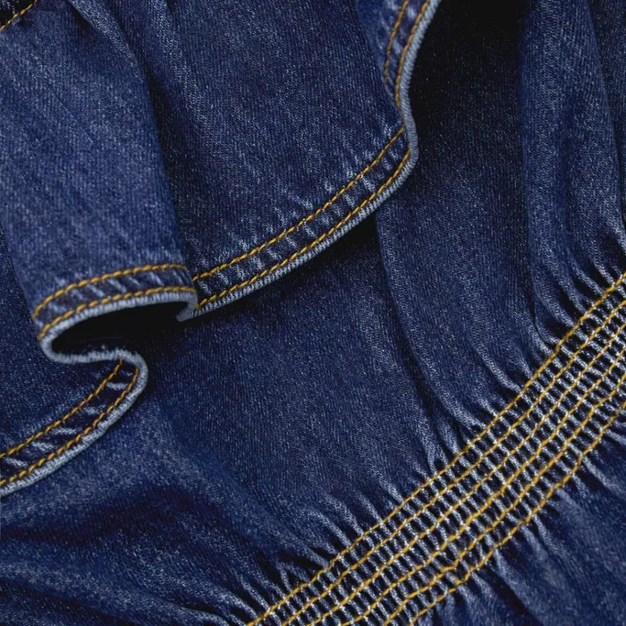Self Portrait Dresses Denim Ruffle Mini Dress 8211 Women Self Portrait Dresses Denim Ruffle Mini Dress 8211 Women