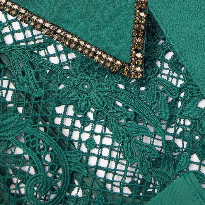 Self Portrait Dresses Green Lace Button Front Midi Dress 8211 Women Self Portrait Dresses Green Lace Button Front Midi Dress 8211 Women
