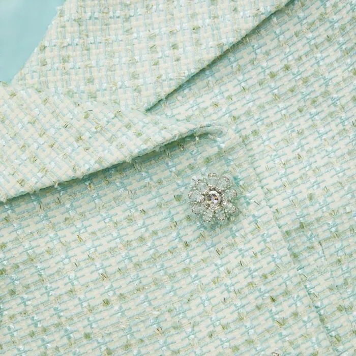 Self Portrait Dresses Mint Boucle Tailored Midi Dress 8211 Women Self Portrait Dresses Mint Boucle Tailored Midi Dress 8211 Women