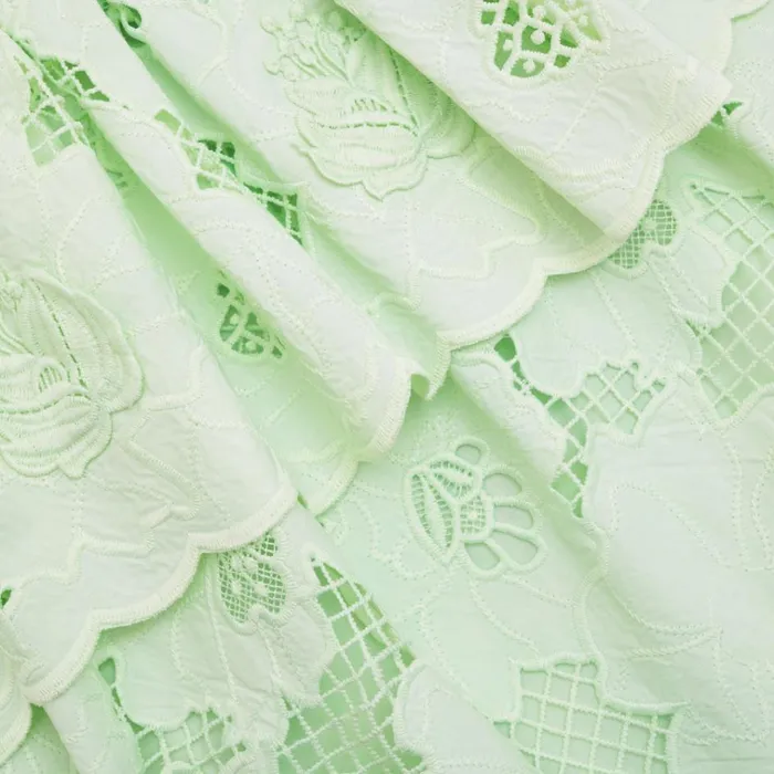 Self Portrait Dresses Mint Cotton Lace Peplum Midi Dress 8211 Women Self Portrait Dresses Mint Cotton Lace Peplum Midi Dress 8211 Women