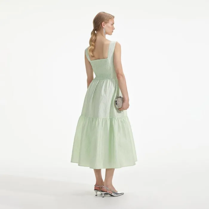Self Portrait Dresses Mint Jacquard Midi Dress 8211 Women Self Portrait Dresses Mint Jacquard Midi Dress 8211 Women