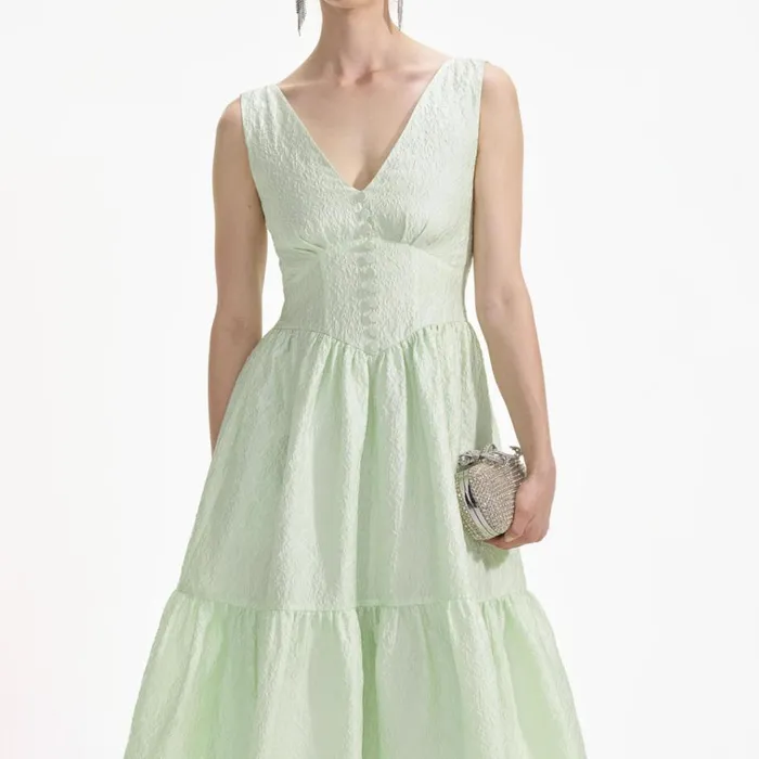 Self Portrait Dresses Mint Jacquard Midi Dress 8211 Women Self Portrait Dresses Mint Jacquard Midi Dress 8211 Women