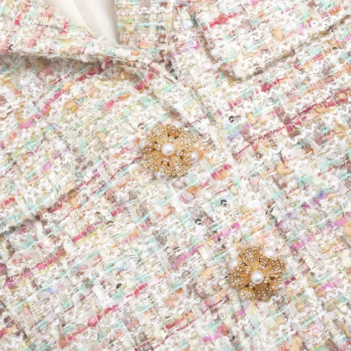 Self Portrait Dresses Pastel Boucle Tailored Mini Dress 8211 Women Self Portrait Dresses Pastel Boucle Tailored Mini Dress 8211 Women
