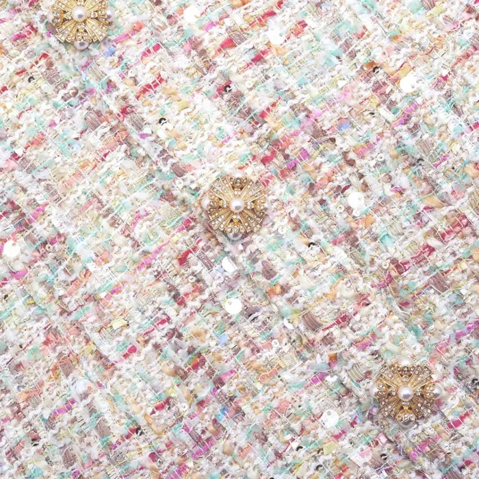 Self Portrait Dresses Pastel Boucle VNeck Mini Dress 8211 Women Self Portrait Dresses Pastel Boucle VNeck Mini Dress 8211 Women