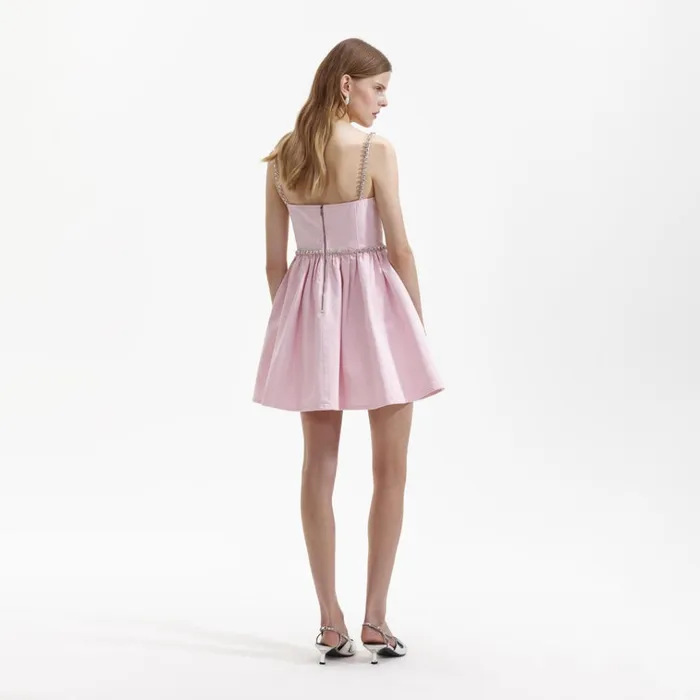 Self Portrait Dresses Pink Diamante Denim Mini Dress 8211 Women Self Portrait Dresses Pink Diamante Denim Mini Dress 8211 Women