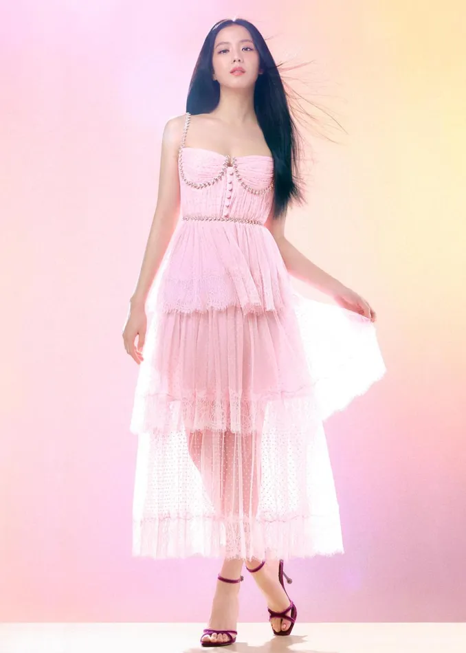 Self Portrait Dresses Pink Dot Mesh Tier Midi Dress 8211 Women Self Portrait Dresses Pink Dot Mesh Tier Midi Dress 8211 Women
