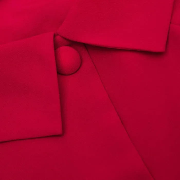 Self Portrait Dresses Red Tailored Crepe Midi Dress 8211 Women Self Portrait Dresses Red Tailored Crepe Midi Dress 8211 Women