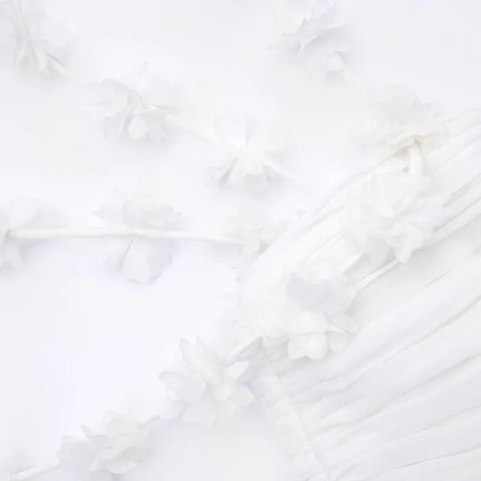 Self Portrait Dresses White Chiffon Flower Maxi Dress 8211 Women Self Portrait Dresses White Chiffon Flower Maxi Dress 8211 Women
