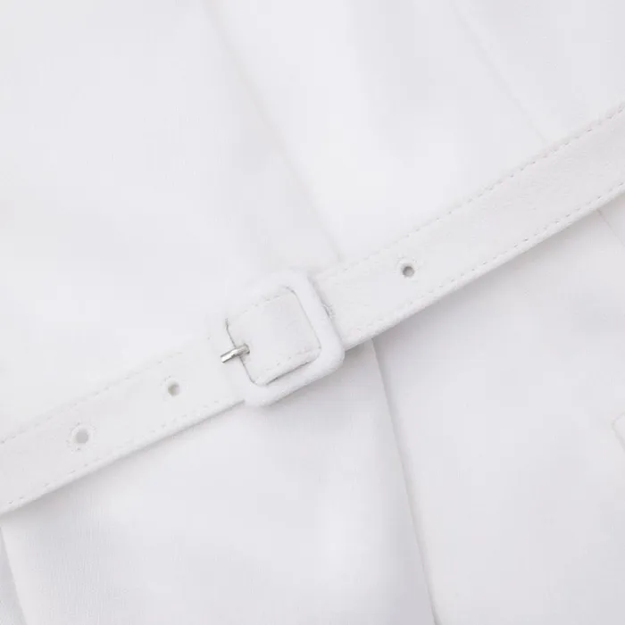 Self Portrait Dresses White Tailored Taffeta Midi Dress 8211 Women Self Portrait Dresses White Tailored Taffeta Midi Dress 8211 Women