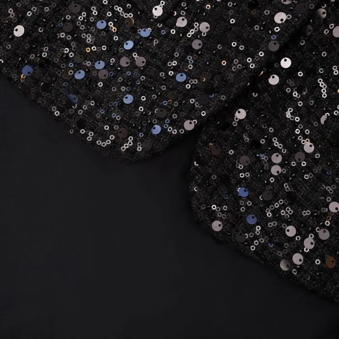 Self Portrait Exclusives Black Sequin Boucle Maxi Dress 8211 Women Self Portrait Exclusives Black Sequin Boucle Maxi Dress 8211 Women