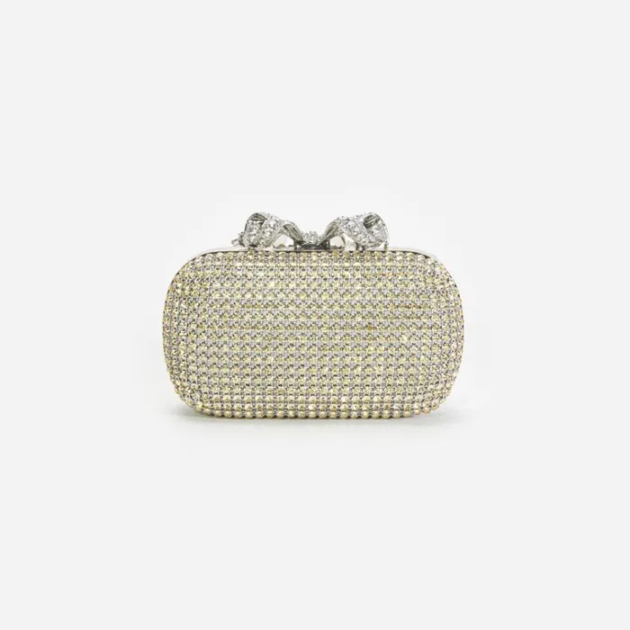 Self Portrait Exclusives Champagne Chainmail Clutch Bag 8211 Women Self Portrait Exclusives Champagne Chainmail Clutch Bag 8211 Women