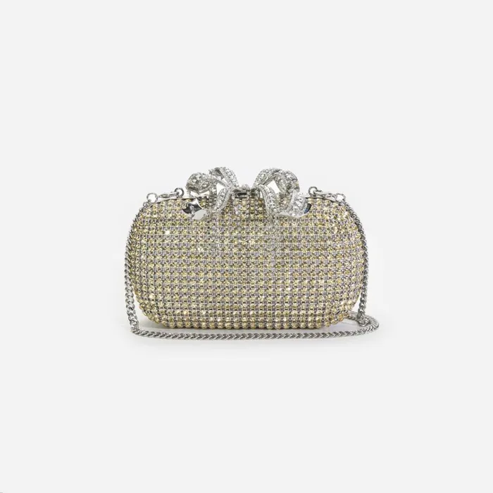 Self Portrait Exclusives Champagne Chainmail Clutch Bag 8211 Women Self Portrait Exclusives Champagne Chainmail Clutch Bag 8211 Women