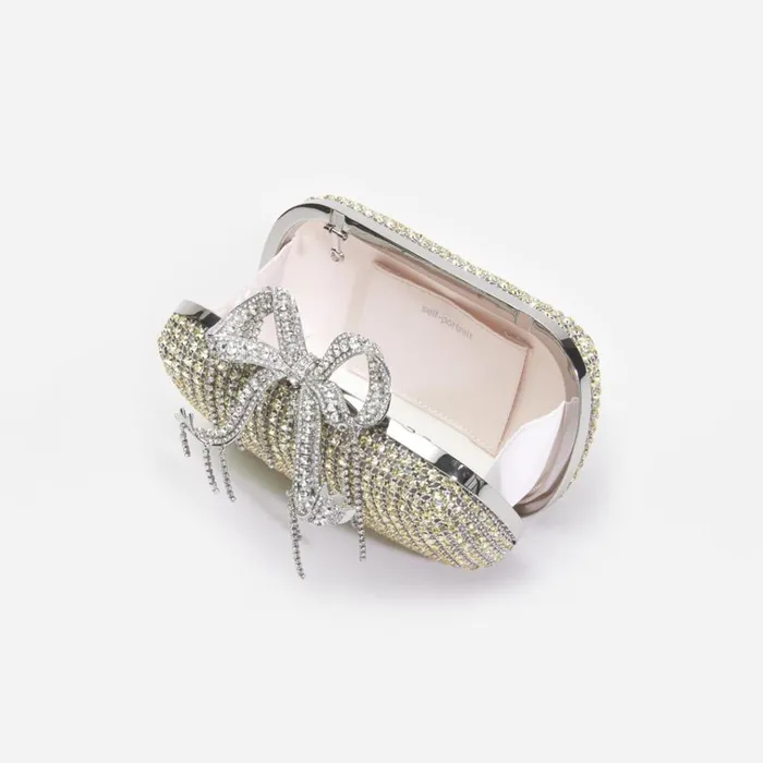 Self Portrait Exclusives Champagne Chainmail Clutch Bag 8211 Women Self Portrait Exclusives Champagne Chainmail Clutch Bag 8211 Women