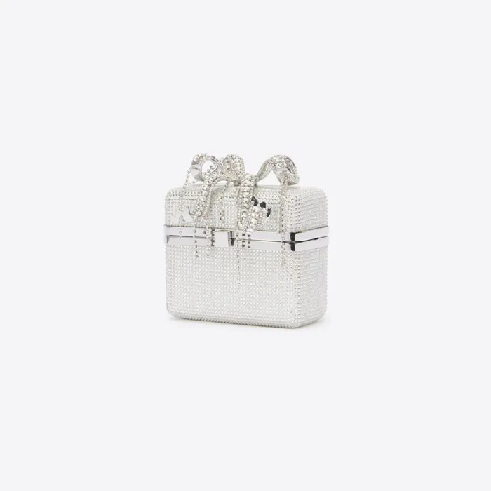 Self Portrait Icons Silver Rhinestone Vanity Bag 8211 Women Self Portrait Icons Silver Rhinestone Vanity Bag 8211 Women