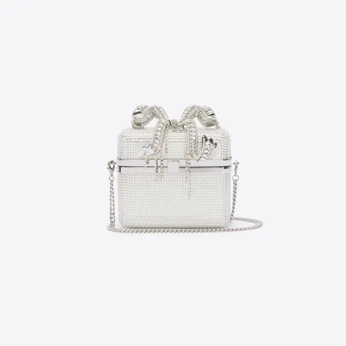 Self Portrait Icons Silver Rhinestone Vanity Bag 8211 Women Self Portrait Icons Silver Rhinestone Vanity Bag 8211 Women