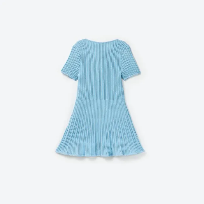 Self Portrait Knitwear Blue Sequin Knit Dress 8211 Kids Self Portrait Knitwear Blue Sequin Knit Dress 8211 Kids