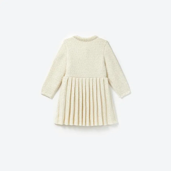 Self Portrait Knitwear Cream Knit Bow Dress 8211 Kids Self Portrait Knitwear Cream Knit Bow Dress 8211 Kids