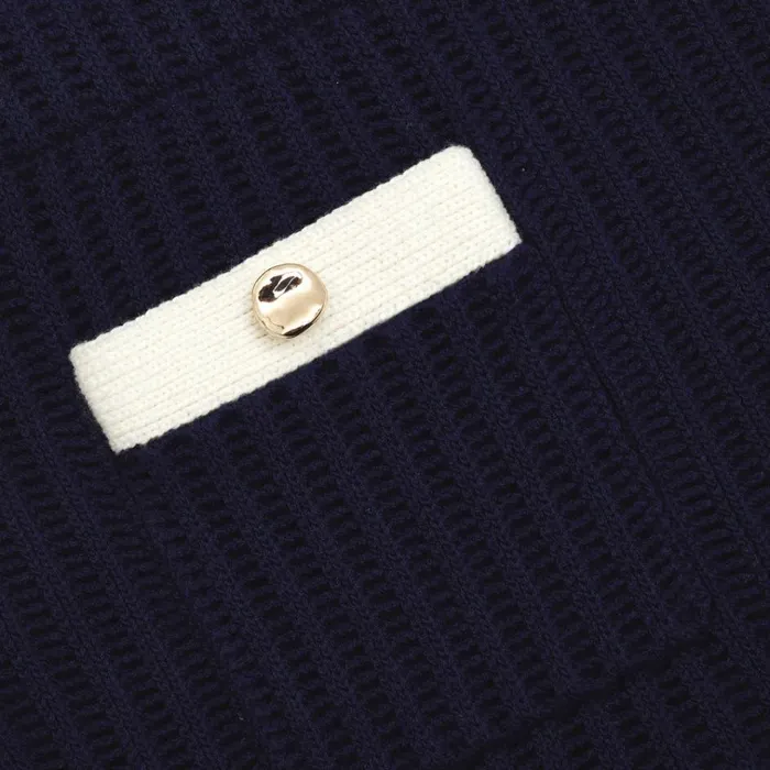Self Portrait Knitwear Navy Crochet Contrast Trim Mini Skirt 8211 Women Self Portrait Knitwear Navy Crochet Contrast Trim Mini Skirt 8211 Women