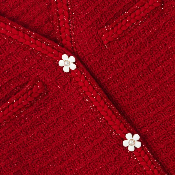 Self Portrait Knitwear Red Textured Knit Dress 8211 Kids Self Portrait Knitwear Red Textured Knit Dress 8211 Kids