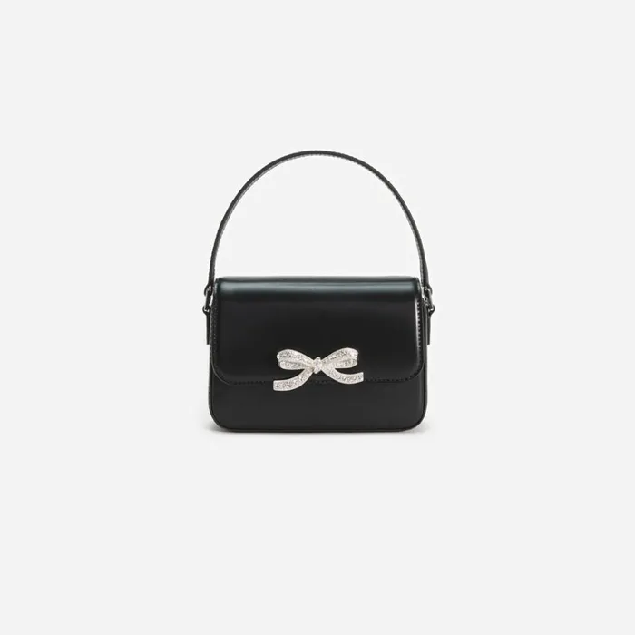 Self Portrait Micro Black Leather Micro Bag 8211 Women
